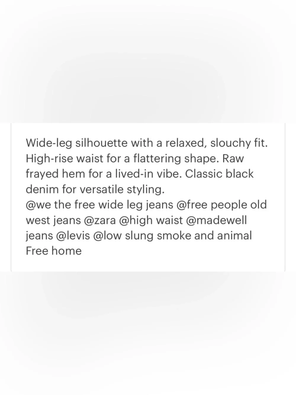 Free People high waist